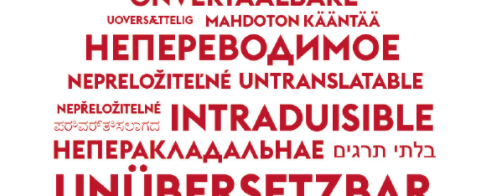 Logo der Veranstaltungsreihe „Unübersetzbar?“ (Ausschnitt)