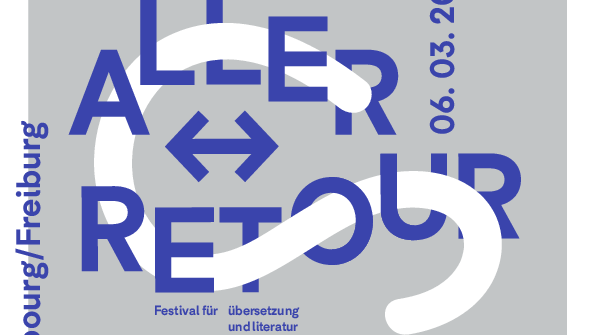Plakatmotiv des Übersetzungsfestivals aller-retour (Ausschnitt)