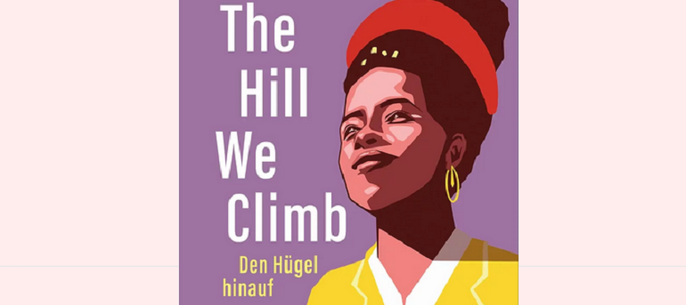 Cover der deutschen Ausgabe von „The Hill We Climb“, herausgegeben im Verlag Hoffmann und Campe