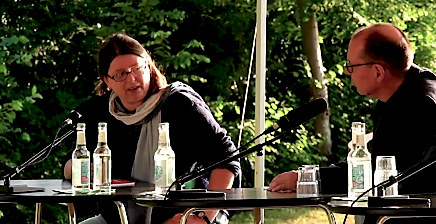 Françoise Sorel im Gespräch mit Jürgen-Jakob Becker